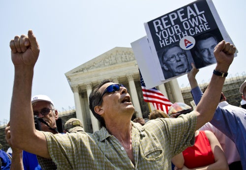 Protesters.